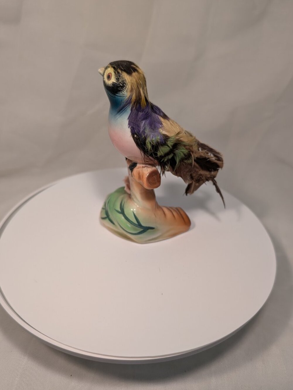 3 Vintage Colorful Ceramic Porcelain Bird Figurines Pair Pheasant Birds In Nest - Picture 9 of 15